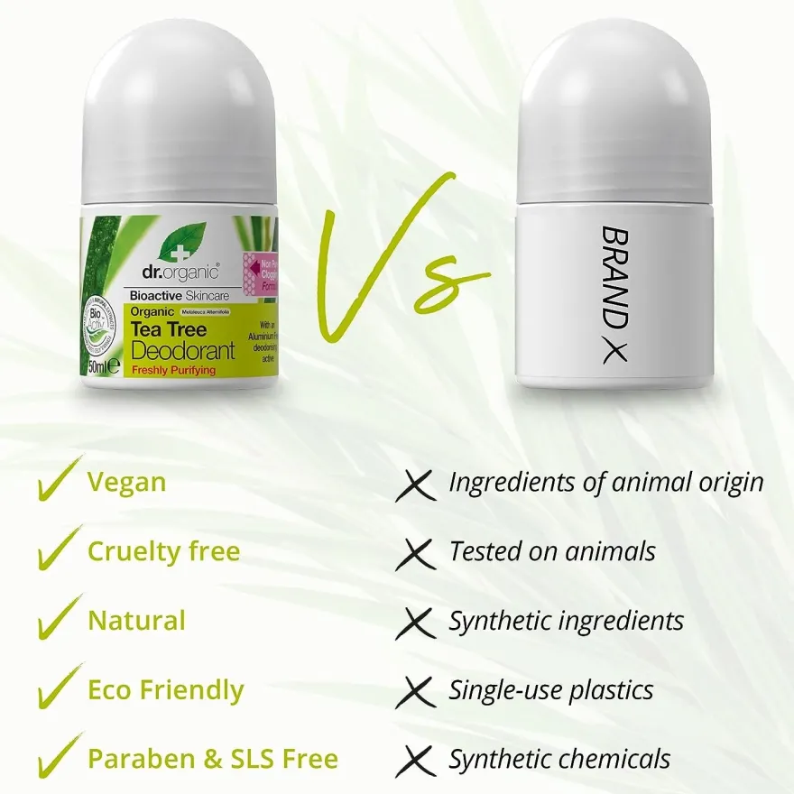 Dr. Organic Desodorante de Árbol de Té 50 ml