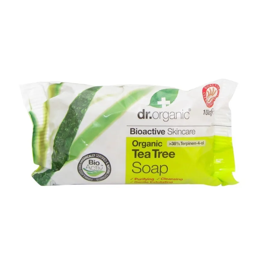 Dr. Organic Jabón en Pastilla Árbol de Té 100 Gr