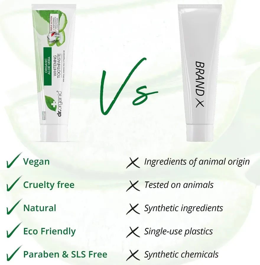 Dr. Organic Pasta de Dientes de Aloe Vera 100 ml