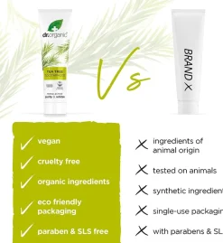 Dr. Organic Pasta de Dientes de Árbol de Té 100 ml
