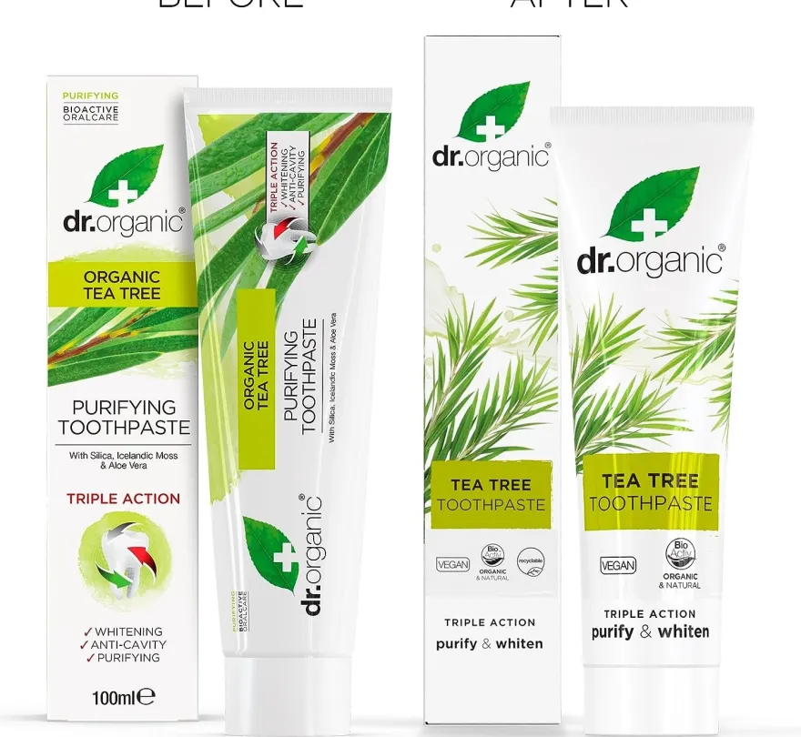 Dr. Organic Pasta de Dientes de Árbol de Té 100 ml