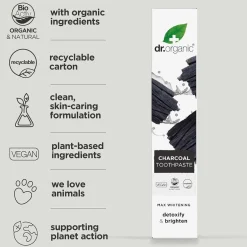 Dr. Organic Pasta de Dientes de Carbón 100 ml