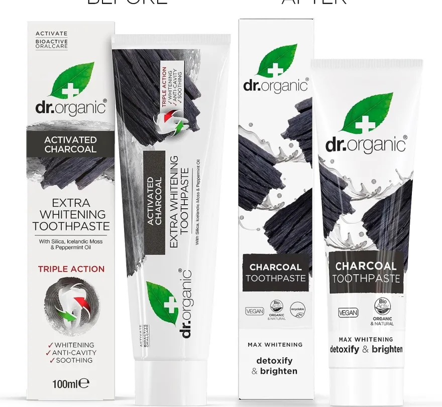 Dr. Organic Pasta de Dientes de Carbón 100 ml
