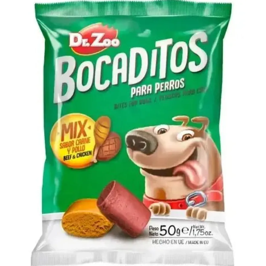 Drzoo Bocaditos Semi-Húmedos Sabor Carne y Pollo 50g