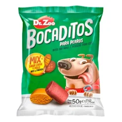 Drzoo Bocaditos Semi-Húmedos Sabor Carne y Pollo 50g