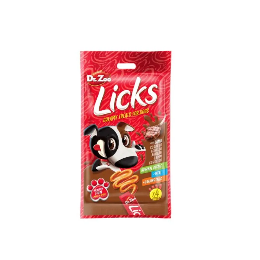 Drzoo Licks Cordero Snack para Perros 12x4x15g
