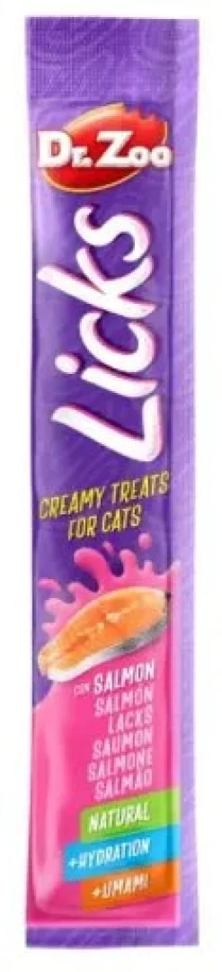 Drzoo Licks Snack de Salmón Líquido 4x15g