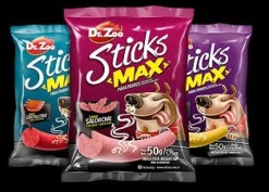 Drzoo Sticks Max Salchicha Snack para Perros 12 x 50g