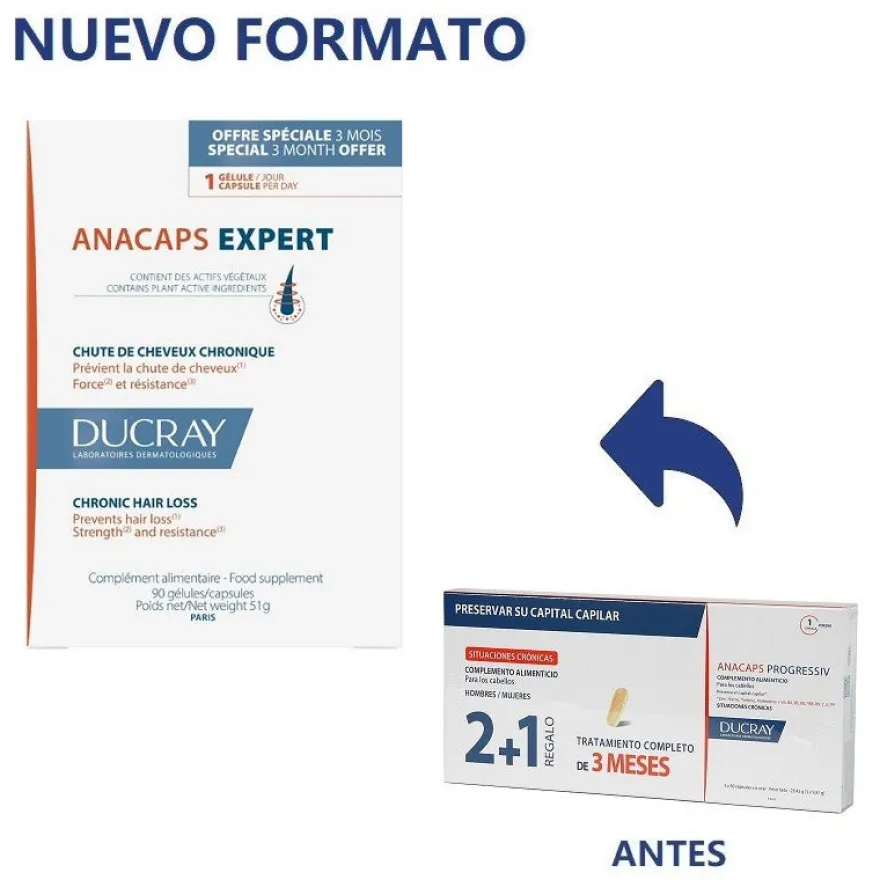 DUCRAY Anacaps Expert 90 Cápsulas