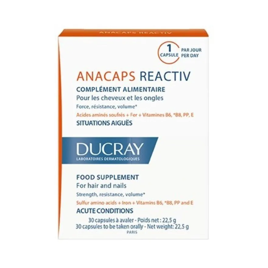 Ducray Anacaps Reactiv Caps Nc 30 Cápsulas