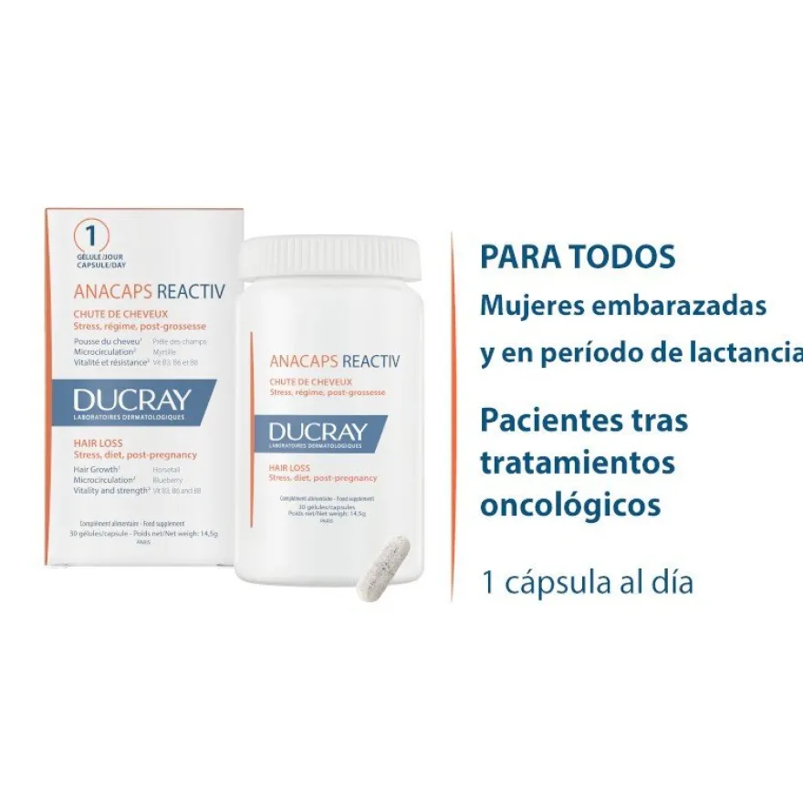 DUCRAY Anacaps Reactiv 90 Cápsulas