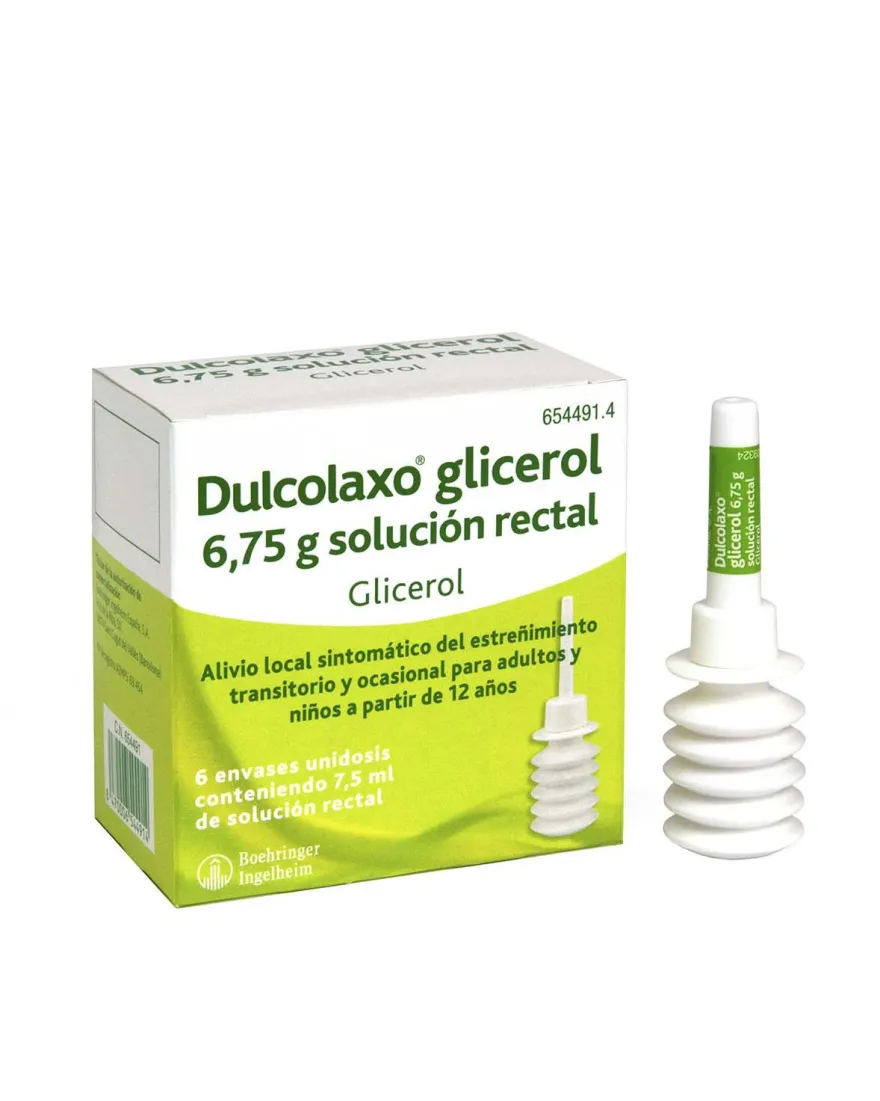 DULCOLAXO Glicerol 6.75G Solución Rectal 6 Enemas 7.5ML