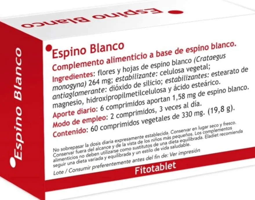 Eladiet Espino Blanco Fitotablet 60 Comprimidos