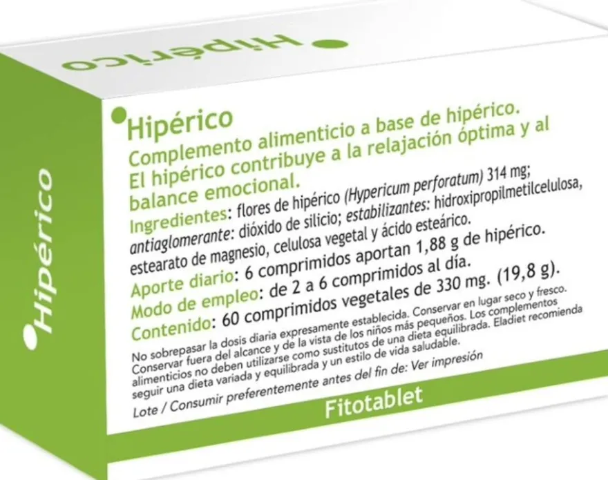 Eladiet Hipérico Fitotablet 60 Comprimidos