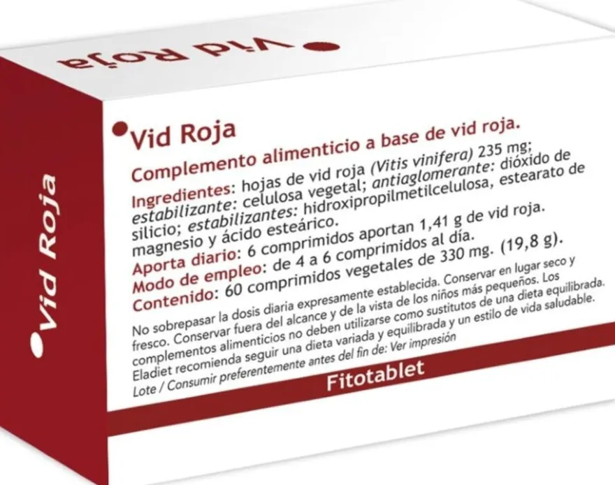Eladiet Vid Roja Fitotablet 60 Comprimidos