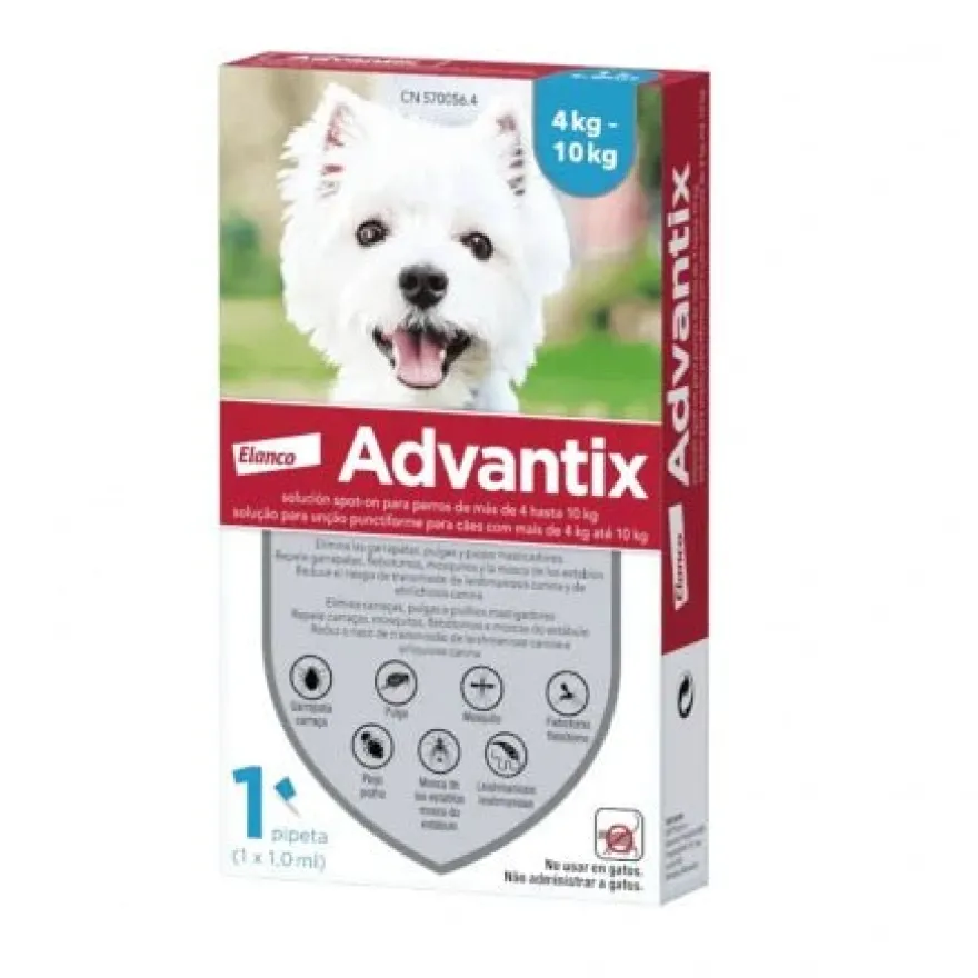 Elanco Advantix 4 - 10 Kg 1 Pipetas X 1 ml