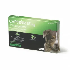 Elanco Capstar 57 mg Perro 11-60 kg Antiparasitario 6 Comprimidos