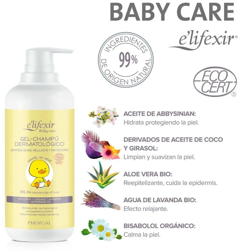 ELIFEXIR Baby Care Gel Champú 500 ml