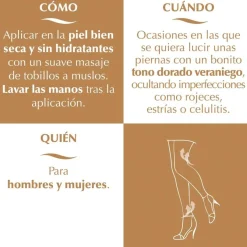 ELIFEXIR Dermo Maquillaje Piernas Efecto Bronceador Drenante 150ml