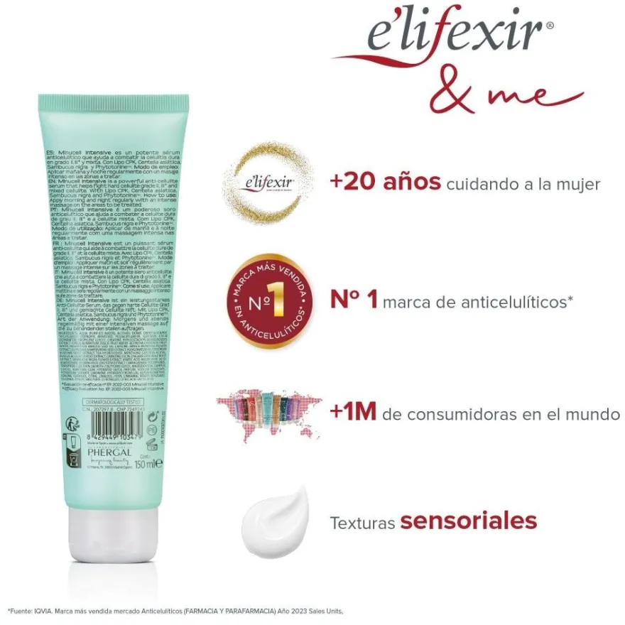 ELIFEXIR Minucell Extreme Sérum Anticelulítico Ultrapotente 150 ml