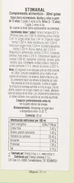 Energy Stimaral 30ml