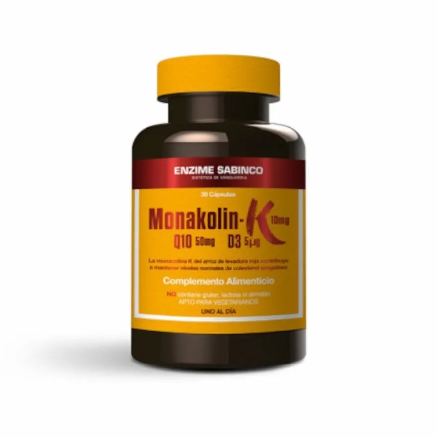 Enzime - Sabinco Monakolin K+Q10+D3 30 Cápsulas