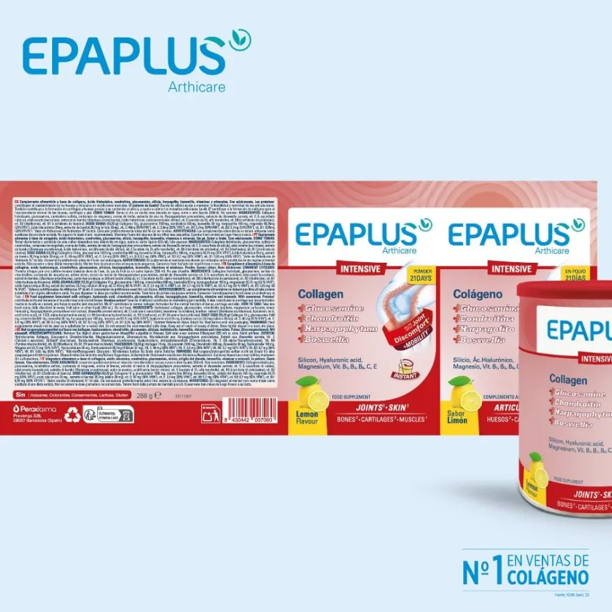 EPAPLUS Arthicare Intensive Colágeno Polvo sabor Limón 288gr
