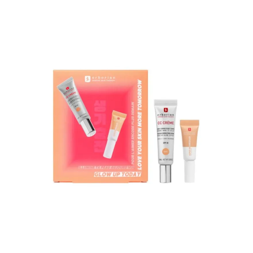 Erborian Kit CC Cream Doré 15 ml + Super BB Concealer Doré 5 ml