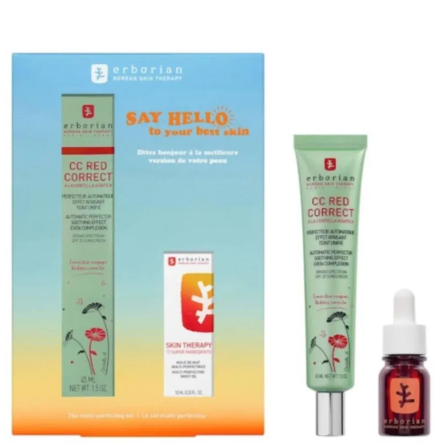 Erborian Kit Skin Therapy 10 ml + CC Red Correct 45 ml