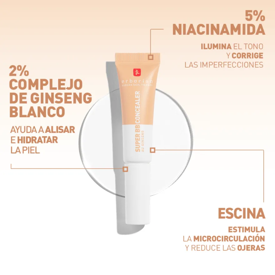 Erborian Super BB Concealer Corrector Tono Honey 10 ml
