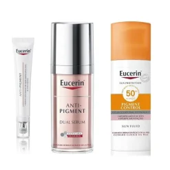 EUCERIN Anti-Pigment Pack Contorno de Ojos 15ml + Dual Sérum 30ml + Protector Solar 50ml