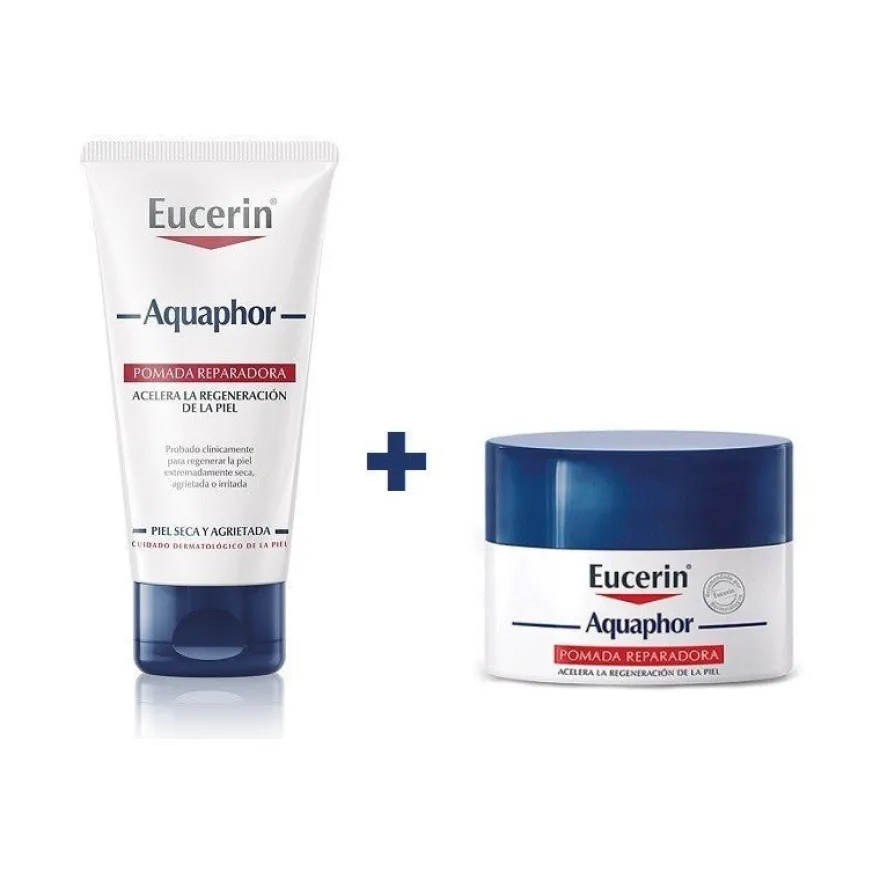 EUCERIN Aquaphor Pomada Reparadora 45g + Bálsamo Nariz y Labios 7g