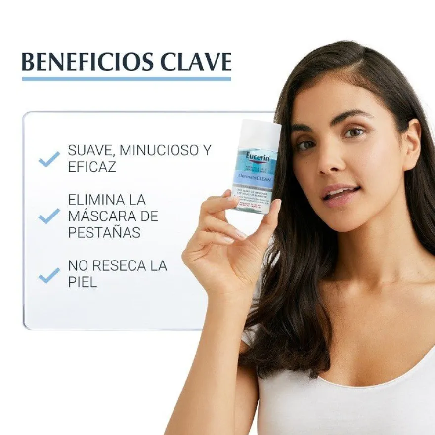 EUCERIN DermatoCLEAN Desmaquillante Bifásico de Ojos 125ml