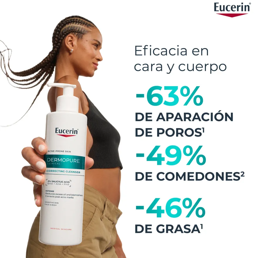 Eucerin DermoPure Clinical Gel Limpiador Corrector 400 ml