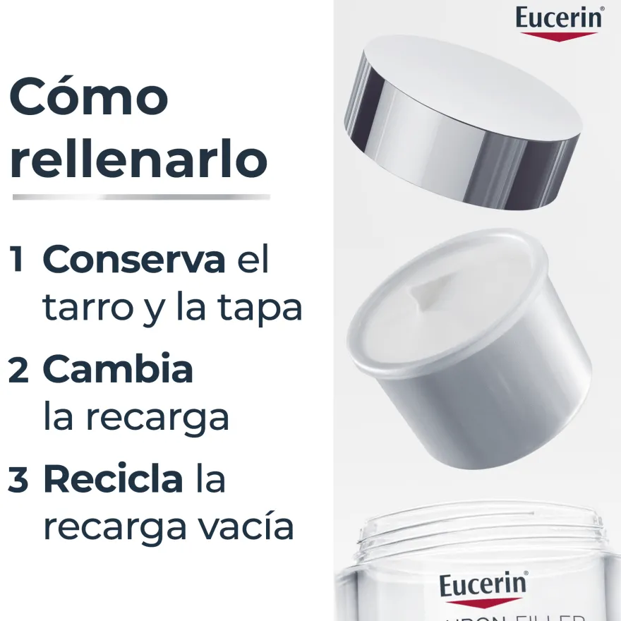 EUCERIN Hyaluron-Filler Día SPF15 Piel Seca Recarga Refill 50ml