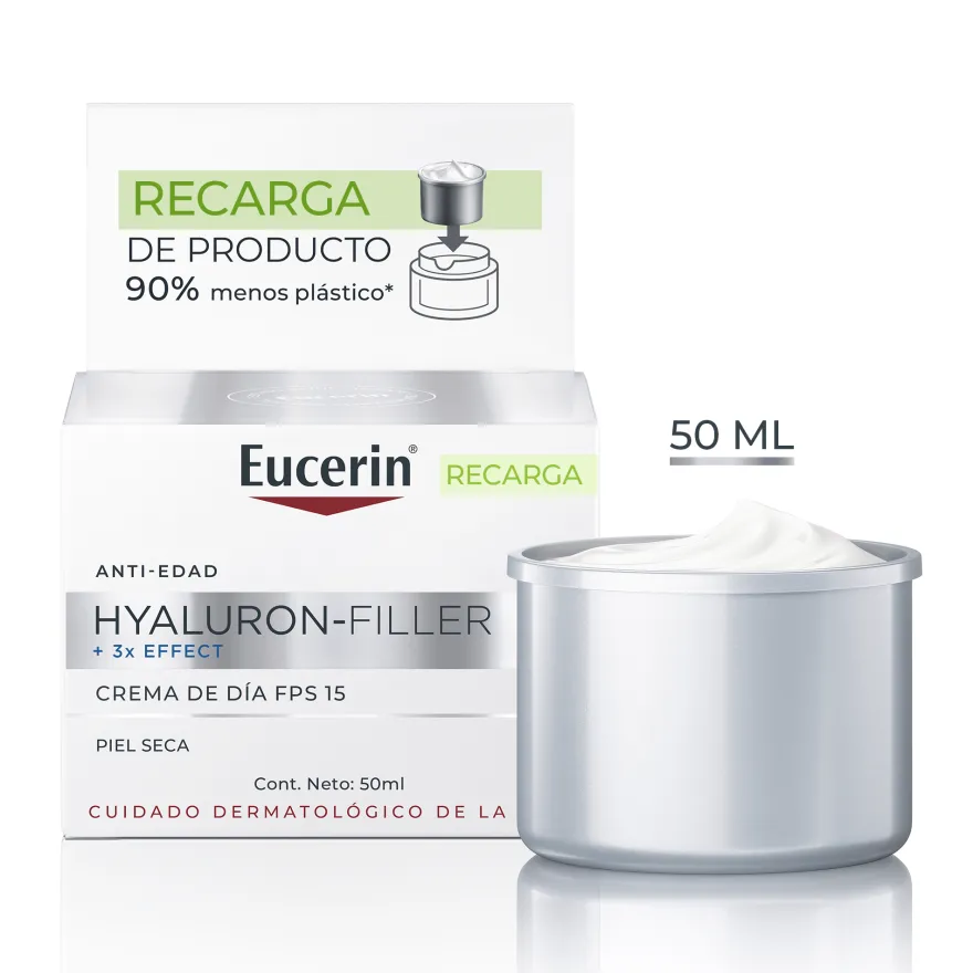 EUCERIN Hyaluron-Filler Día SPF15 Piel Seca Recarga Refill 50ml