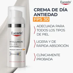 EUCERIN Hyaluron-Filler +Longevity Epigenetic Crema de Día FPS30 50ml