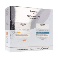 EUCERIN Hyaluron-Filler Piel Seca: Crema de Día SPF 30 (50ml) + Crema de Noche 50ml【Pack Navidad】