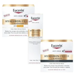 EUCERIN Pack Hyaluron Filler Elasticity Crema de Día + Crema de Noche + Contorno de Ojos