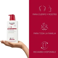 EUCERIN pH5 Gel de Baño Piel Seca y Sensible 1L