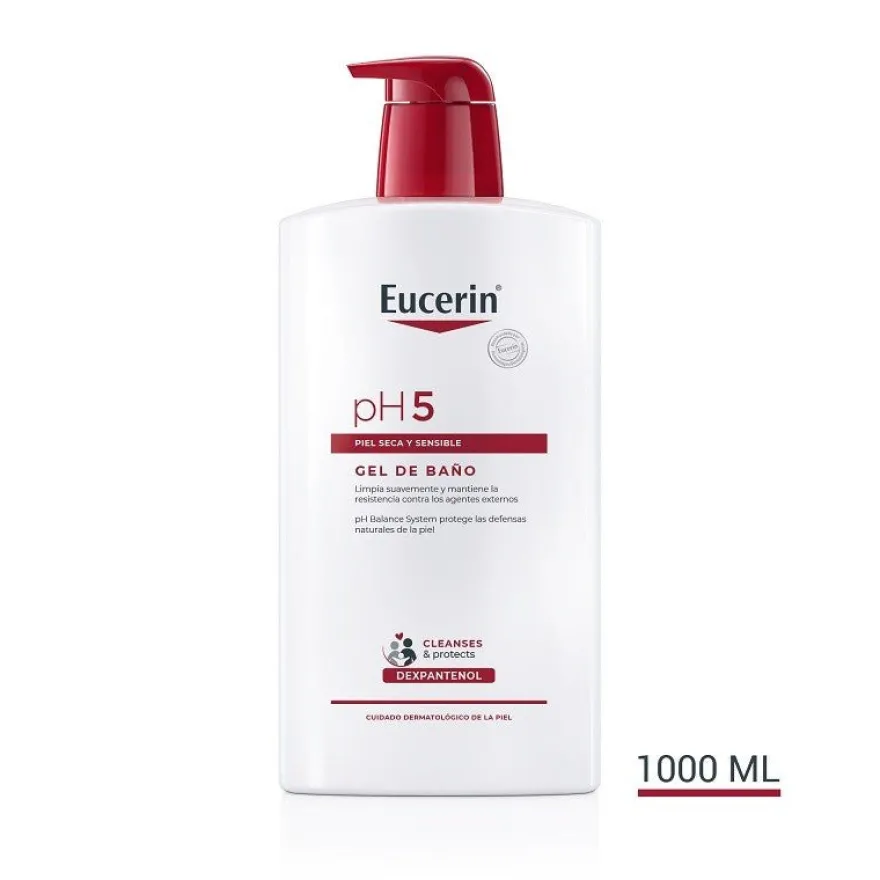 EUCERIN pH5 Gel de Baño Piel Seca y Sensible 1L