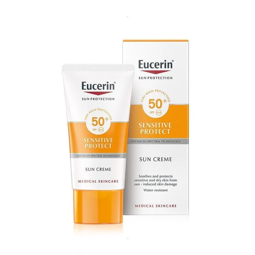 EUCERIN Sun Creme Sensitive Protect Piel Sensible FPS50+ (50ml)