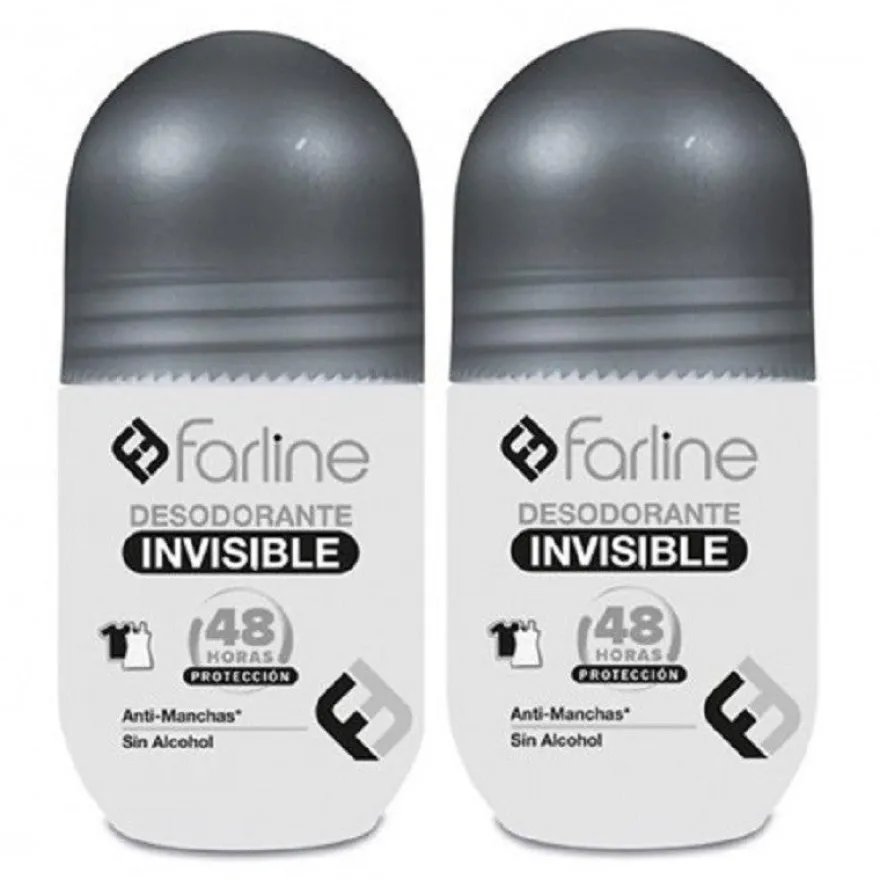 FARLINE Desodorante Invisible Roll-on DUPLO 2x50ml