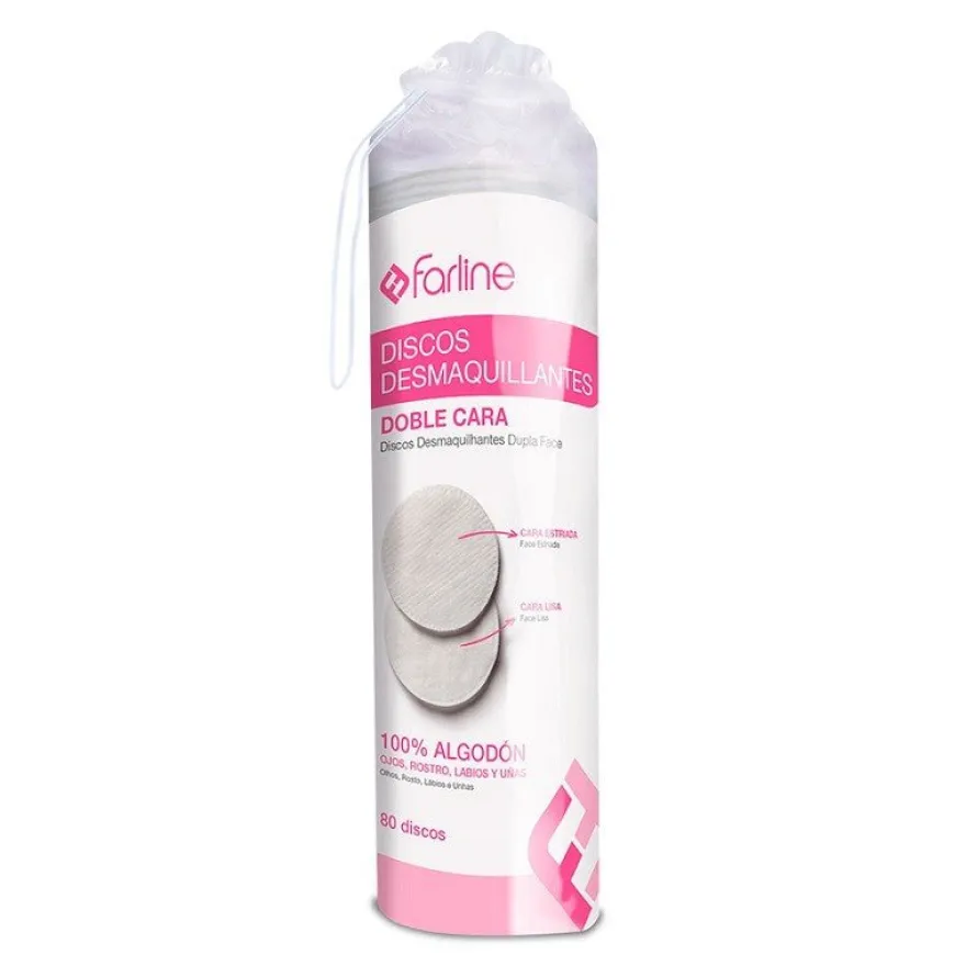FARLINE Discos Desmaquillantes Redondos 80uds