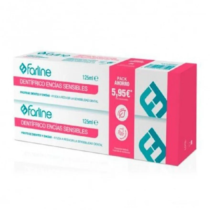 FARLINE Pasta de Dientes Encías Sensibles DUPLO 2x125ml