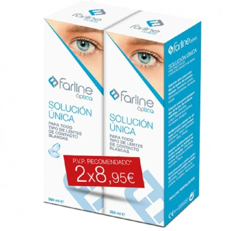 FARLINE Solución Óptica Limpiadora DUPLO 2x360ml