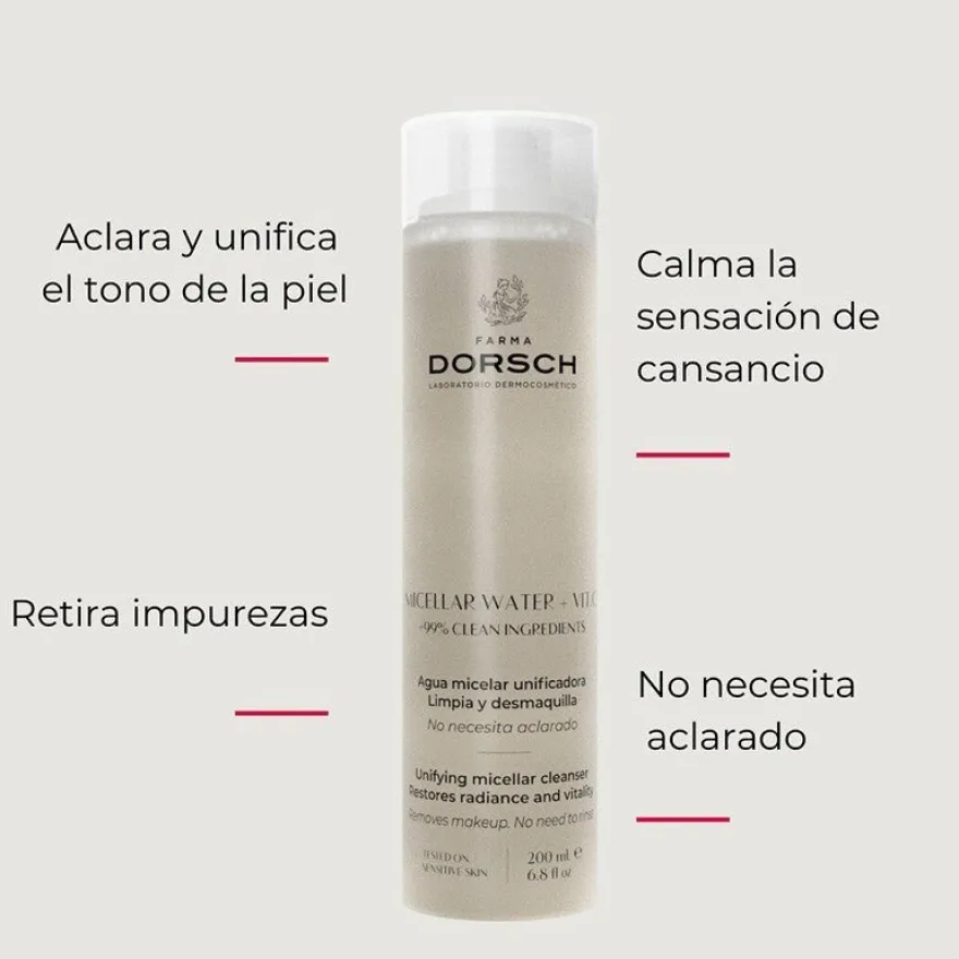 Farma Dorsch Micellar Water Antioxidante con Vitamina C 200 ml