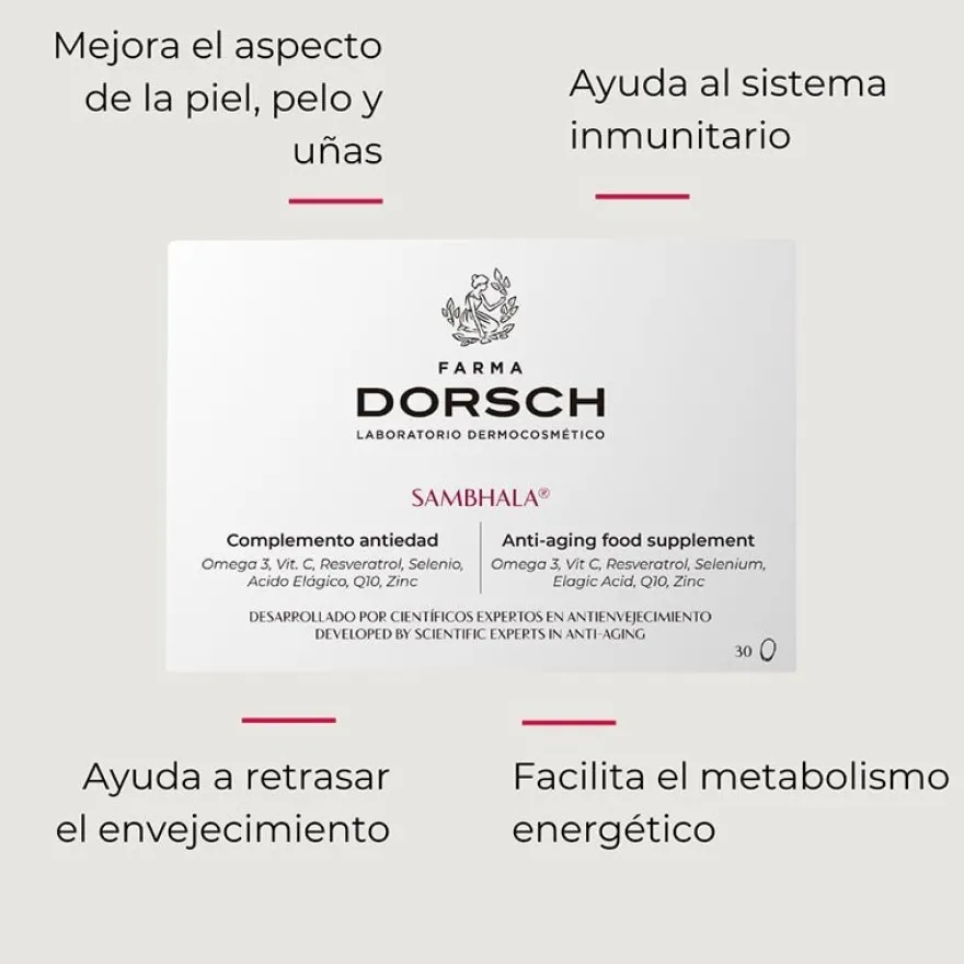 Farma Dorsch Sambhala Suplemento Antiedad 30 caps