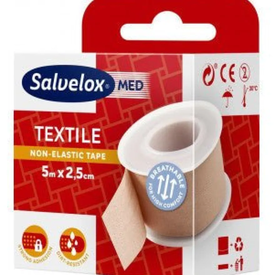 Farmavit Salvelox Esparadrapo Textil Beige 5m x 2.5cm