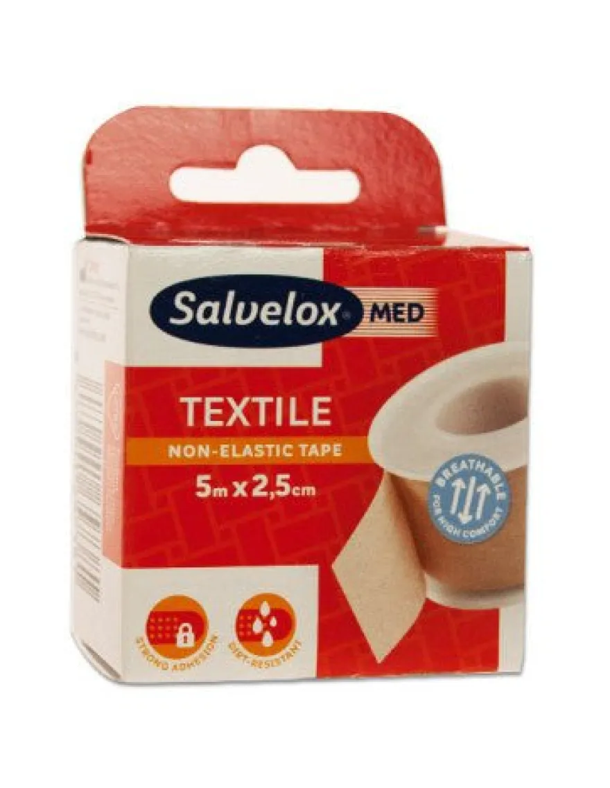 Farmavit Salvelox Esparadrapo Textil Beige 5m x 2.5cm